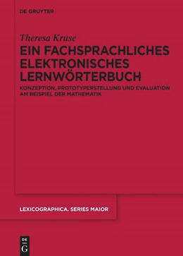 Abbildung von Kruse | Ein fachsprachliches elektronisches Lernwörterbuch | 1. Auflage | 2025 | beck-shop.de