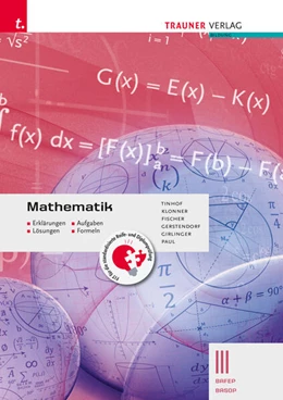 Abbildung von Tinhof / Klonner | Mathematik III BAFEP/BASOP - Erklärungen, Aufgaben, Lösungen, Formeln | 4. Auflage | 2024 | beck-shop.de