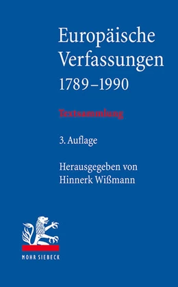 Abbildung von Wißmann | Europäische Verfassungen 1789-1990 | 3. Auflage | 2024 | beck-shop.de