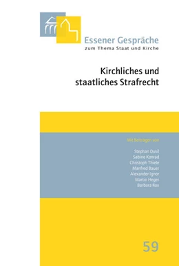 Abbildung von Uhle / Wolf | Essener Gespräche zum Thema Staat und Kirche, Band 59 | 1. Auflage | 2024 | 59 | beck-shop.de