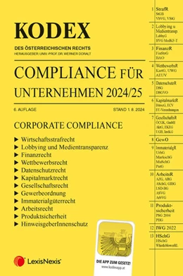 Abbildung von Doralt | KODEX Compliance für Unternehmen 2024/25 - inkl. App | 6. Auflage | 2024 | beck-shop.de