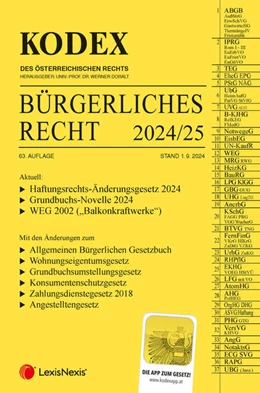 Abbildung von Doralt | KODEX Bürgerliches Recht 2024/25 - inkl. App | 63. Auflage | 2024 | beck-shop.de
