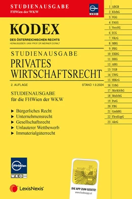 Abbildung von Doralt | Kodex Privates Wirtschaftsrecht für die FHWien der WKW 2024/25 - inkl. App | 2. Auflage | 2024 | beck-shop.de