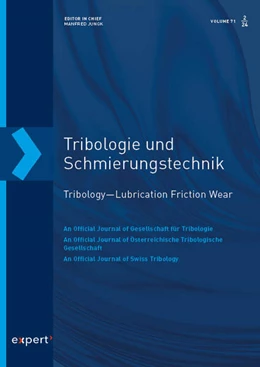 Abbildung von Tribologie und Schmierungstechnik 71, 2 (2024) | 1. Auflage | 2024 | beck-shop.de