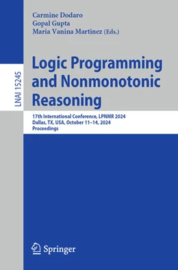 Abbildung von Dodaro / Gupta | Logic Programming and Nonmonotonic Reasoning | 1. Auflage | 2024 | 15245 | beck-shop.de