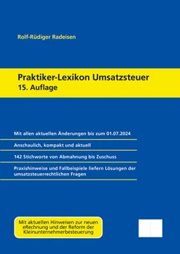 Abbildung von Radeisen | Praktiker-Lexikon Umsatzsteuer | 15. Auflage | 2024 | beck-shop.de