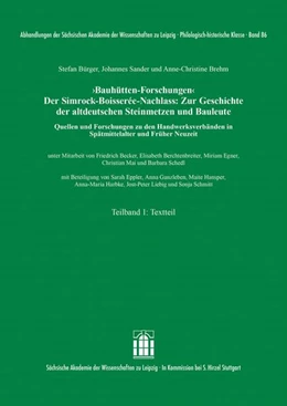 Abbildung von Bürger / Sander | ‚Bauhütten-Forschungen‘. Der Simrock-Boisserée-Nachlass | 1. Auflage | 2024 | beck-shop.de