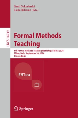 Abbildung von Sekerinski / Ribeiro | Formal Methods Teaching | 1. Auflage | 2024 | beck-shop.de