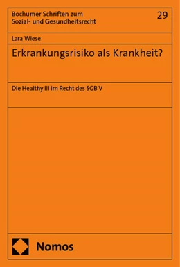 Abbildung von Wiese | Erkrankungsrisiko als Krankheit? | 1. Auflage | 2024 | 29 | beck-shop.de