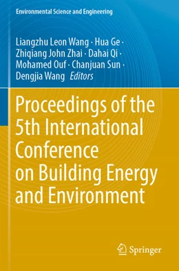 Abbildung von Wang / Ge | Proceedings of the 5th International Conference on Building Energy and Environment | 1. Auflage | 2024 | beck-shop.de