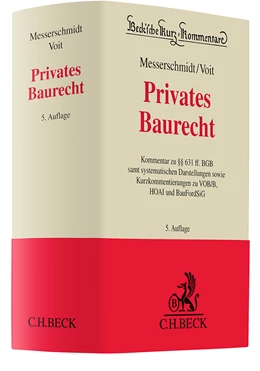 Abbildung von Messerschmidt / Voit | Privates Baurecht | 5. Auflage | 2025 | Band 60 | beck-shop.de