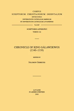 Abbildung von Gebreyes | Chronicle of King Gälawdewos (1540-1559) | 1. Auflage | 2019 | beck-shop.de