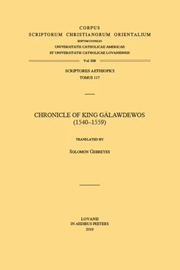 Abbildung von Gebreyes | Chronicle of King Gälawdewos (1540-1559) | 1. Auflage | 2019 | beck-shop.de