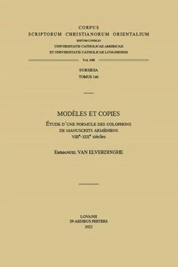 Abbildung von Van Elverdinghe | Modèles et copies | 1. Auflage | 2022 | beck-shop.de
