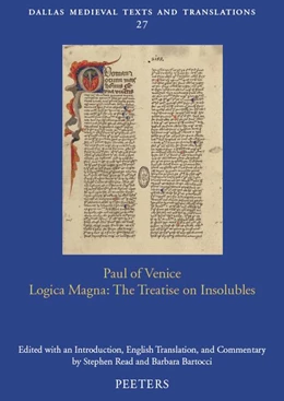 Abbildung von Read / Bartocci | Paul of Venice, 'Logica magna': The Treatise on Insolubles | 1. Auflage | 2022 | beck-shop.de
