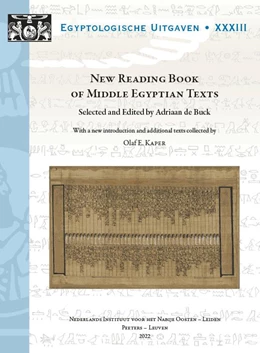 Abbildung von de Buck / Kaper | New Reading Book of Middle Egyptian Texts | 1. Auflage | 2022 | beck-shop.de