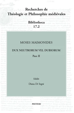 Abbildung von Di Segni | Moses Maimonides, Dux neutrorum vel dubiorum, Pars II | 1. Auflage | 2023 | beck-shop.de