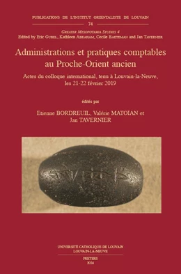 Abbildung von Bordreuil / Matoïan | Administrations et pratiques comptables au Proche-Orient ancien | 1. Auflage | 2024 | beck-shop.de