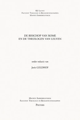 Abbildung von Geldhof | De bisschop van Rome en de theologen van Leuven | 1. Auflage | 2024 | beck-shop.de