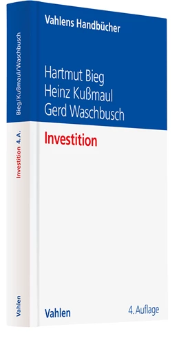 Abbildung von Bieg / Kußmaul | Investition | 4. Auflage | 2025 | beck-shop.de