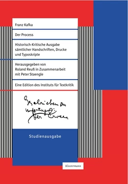 Abbildung von Kafka / Reuß | Der Process. Studienausgabe | 1. Auflage | 2024 | beck-shop.de