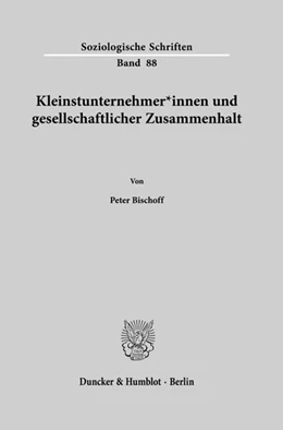 Abbildung von Bischoff | Kleinstunternehmer*innen und gesellschaftlicher Zusammenhalt | 1. Auflage | 2024 | beck-shop.de