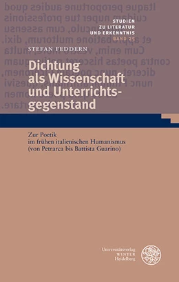 Abbildung von Feddern | Dichtung als Wissenschaft und Unterrichtsgegenstand | 1. Auflage | 2025 | 25 | beck-shop.de