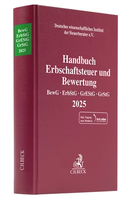 Abbildung von Handbuch Erbschaftsteuer und Bewertung 2025: BewG, ErbStG, GrEStG, GrStG 2025 | 1. Auflage | 2025 | beck-shop.de