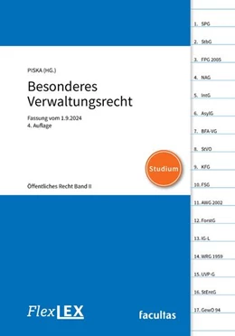 Abbildung von Piska | FlexLex Besonderes Verwaltungsrecht – Öffentliches Recht Band II | Studium | 1. Auflage | 2024 | beck-shop.de