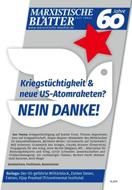 Abbildung von Kriegstüchtigkeit & neue US-Atomraketen? NEIN DANKE! | 1. Auflage | 2024 | beck-shop.de