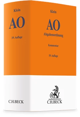 Abbildung von Klein | Abgabenordnung: AO | 19. Auflage | 2026 | beck-shop.de