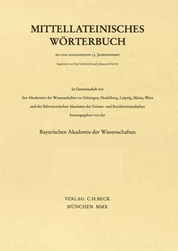 Abbildung von Mittellateinisches Wörterbuch 55. Lieferung (semifer - servitium) | 1. Auflage | 2025 | beck-shop.de
