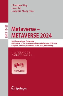 Abbildung von Xing / Lai | Metaverse – METAVERSE 2024 | 1. Auflage | 2024 | 15429 | beck-shop.de