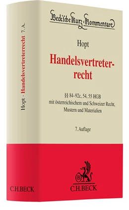 Abbildung von Hopt | Handelsvertreterrecht | 7. Auflage | 2025 | Band 9a | beck-shop.de