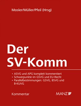 Abbildung von Mosler / Müller | Der SV-Komm | 1. Auflage | 2024 | beck-shop.de