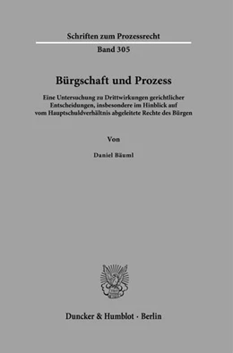 Abbildung von Bäuml | Bürgschaft und Prozess | 1. Auflage | 2024 | beck-shop.de