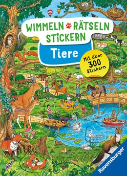 Abbildung von Wimmeln, Rätseln, Stickern: Tiere | 1. Auflage | 2025 | beck-shop.de