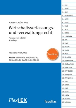 Abbildung von Kofler-Schlögl | FlexLex Wirtschaftsverfassungs- und -verwaltungsrecht | Studium | 4. Auflage | 2024 | beck-shop.de