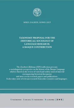 Abbildung von Zalbide / Joly | Taxonomy Proposal for the (Historical) Sociology of Language Research : a Basque Contribution | 1. Auflage | 2024 | beck-shop.de