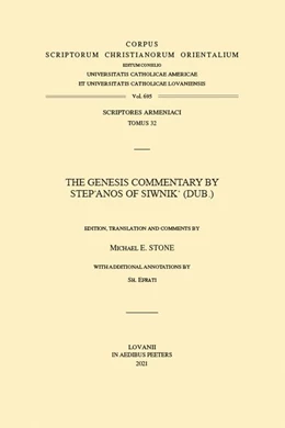 Abbildung von Stone | The Genesis Commentary by Step'anos of Siwnik' (dub.) | 1. Auflage | 2021 | beck-shop.de