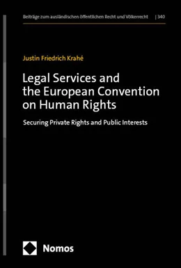 Abbildung von Krahé | Legal Services and the European Convention on Human Rights | 1. Auflage | 2025 | 340 | beck-shop.de