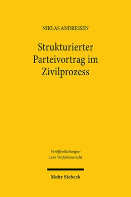 Abbildung von Andressen | Strukturierter Parteivortrag im Zivilprozess | 1. Auflage | 2025 | 212 | beck-shop.de