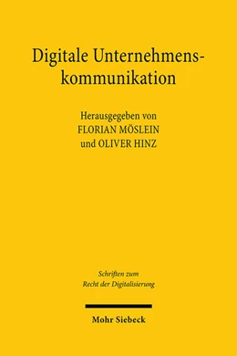 Abbildung von Möslein / Hinz | Digitale Unternehmenskommunikation | 1. Auflage | 2025 | beck-shop.de