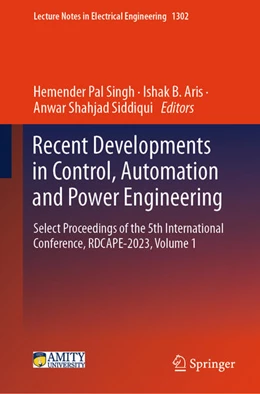 Abbildung von Singh / Aris | Recent Developments in Control, Automation and Power Engineering | 1. Auflage | 2025 | beck-shop.de