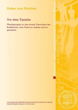 Abbildung von Hinüber | Vor dem Tipitaka | 1. Auflage | 2024 | beck-shop.de