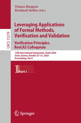 Abbildung von Margaria / Steffen | Leveraging Applications of Formal Methods, Verification and Validation. REoCAS Colloquium in Honor of Rocco De Nicola | 1. Auflage | 2024 | beck-shop.de