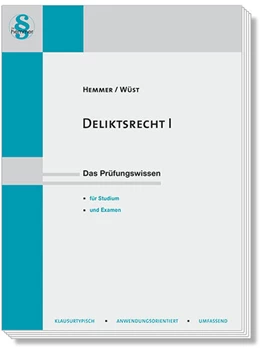 Abbildung von Hemmer / Wüst | Deliktsrecht I | 15. Auflage | 2024 | beck-shop.de