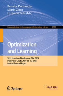 Abbildung von Dorronsoro / Zagar | Optimization and Learning | 1. Auflage | 2025 | 2311 | beck-shop.de