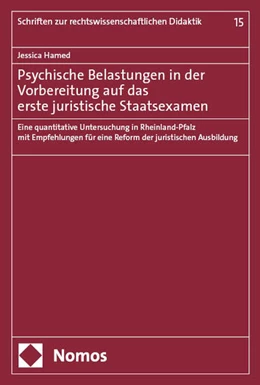 Abbildung von Hamed | Psychische Belastungen in der Vorbereitung auf das erste juristische Staatsexamen | 1. Auflage | 2025 | 15 | beck-shop.de