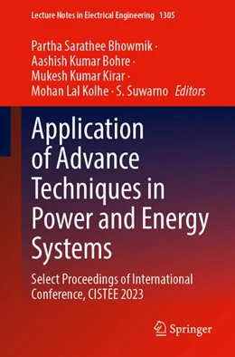 Abbildung von Bhowmik / Bohre | Application of Advance Techniques in Power and Energy Systems | 1. Auflage | 2025 | beck-shop.de